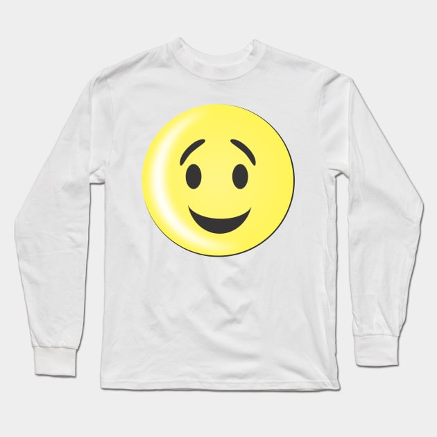 Emoticon Confident happy Long Sleeve T-Shirt by MichelMM